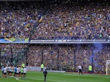 Boca Juniors fans fill the entire stadium for a training session ahead of the Copa Libertadores final against River Plate
