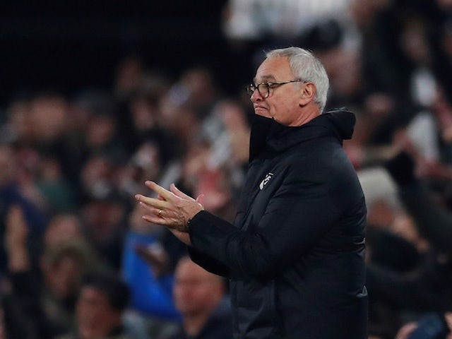 Focus on Claudio Ranieri in his first match as Fulham manager