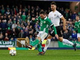 Corry Evans scores for Northern Ireland on November 18, 2018