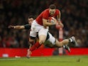 Wales' George North in action with South Africa's Jesse Kriel on November 24, 2018