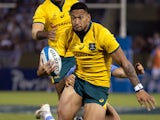 Israel Folau in action for Australia on October 6, 2018
