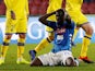 Napoli's Kalidou Koulibaly reacts after a missed chance against Chievo Verona on November 25, 2018