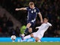 Stuart Armstrong playing for Scotland on November 21, 2018