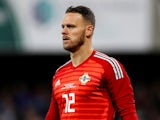 Trevor Carson in action for Northern Ireland in October 2018