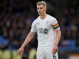 Ben Mee sports the Rainbow Laces band during the Premier League game between Crystal Palace and Burnley on December 1, 2018