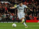Bradley Johnson in action for Derby County in the EFL Cup on September 25, 2018