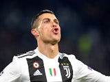 Cristiano Ronaldo in action for Juventus in the Champions League on November 27, 2018