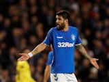 Daniel Candeias in action for Rangers in the Europa League on November 29, 2018