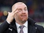 Sean Dyche half-watches on during the Premier League game between Crystal Palace and Burnley on December 1, 2018