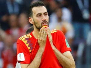 Sergio Busquets in action for Spain on July 1, 2018