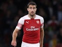 Sokratis Papastathopoulos in action for Arsenal