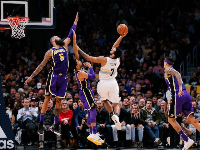 Denver make it four straight with big victory over LA Lakers