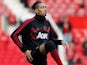Chris Smalling warms up for Manchester United on November 24, 2018