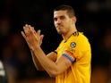 Conor Coady applauds after the Premier League game between Wolverhampton Wanderers and Chelsea on December 5, 2018