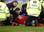 Aberdeen's Gary Mackay-Steven lies injured on December 2, 2018
