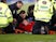 Aberdeen's Gary Mackay-Steven lies injured on December 2, 2018