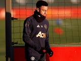 Jesse Lingard during a Manchester United training session on November 26, 2018