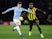 John Stones and Isaac Success in action during the Premier League game between Manchester City and Watford on December 4, 2018