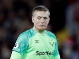Everton's Jordan Pickford isn't best pleased on December 2, 2018