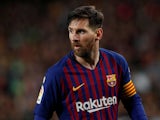 Lionel Messi in action for Barcelona on November 11, 2018
