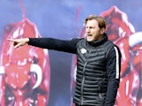 Ralph Hasenhuttl in charge of RB Leipzig in April 2017