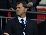 New Southampton manager Ralph Hasenhuttl watches from the stands on December 5, 2018