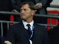 New Southampton manager Ralph Hasenhuttl watches from the stands on December 5, 2018