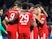 Serge Gnabry celebrates with his Borussia Dortmund teammates on December 1, 2018