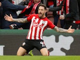 Danny Ings puts the Saints ahead during the Premier League game between Southampton and Arsenal on December 16, 2018