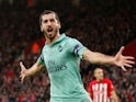 Henrikh Mkhitaryan grabs a quick equaliser during the Premier League game between Southampton and Arsenal on December 16, 2018
