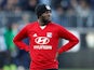 Tanguy NDombele warms up for Lyon on October 27, 2018