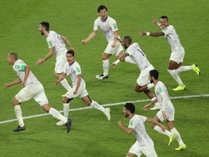 Al Ain players celebrate their Club World Cup semi-final win over River Plate in December 2018.