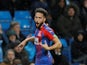 Andros Townsend celebrates putting Crystal Palace in front against Manchester City in their Premier League clash on December 22, 2018