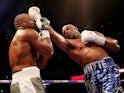 Dillian Whyte and Dereck Chisora in action on December 22, 2018