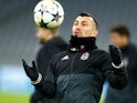 Gary Medel during a Besiktas training session on February 19, 2018