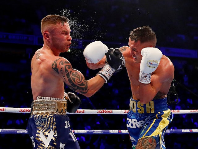 Warrington defends IBF featherweight title after beating Frampton in thriller