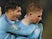 A nonchalant Kevin De Bruyne is embraced from behind during the EFL Cup quarter-final game between Leicester City and Manchester City on December 18, 2018