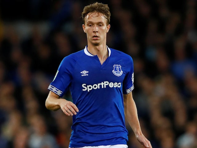 Kieran Dowell in action for Everton in the EFL Cup on August 29, 2018