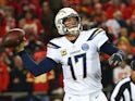 Philip Rivers in action for Los Angeles Chargers on December 13, 2018