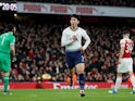 Tottenham Hotspur's Son Heung-min celebrates opening the scoring against Arsenal in their EFL Cup quarter-final on December 19, 2018