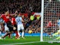 Nemanja Matic puts Manchester United ahead in their Premier League meeting with Huddersfield Town on December 26, 2018