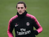 Adrien Rabiot during a PSG training session on November 23, 2018