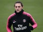 Adrien Rabiot during a PSG training session on November 23, 2018