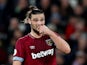 A bloodied Andy Carroll in action for West Ham United on January 2, 2019