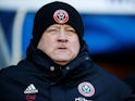 Sheffield United manager Chris Wilder braves the cold on January 1, 2019