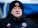 Sheffield United manager Chris Wilder braves the cold on January 1, 2019