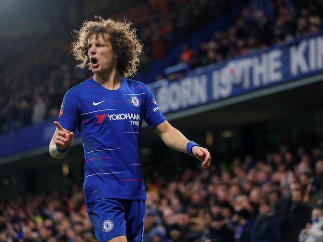 David Luiz in action during the FA Cup third-round game between Chelsea and Nottingham Forest on January 5, 2019