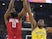 Houston Rockets' James Harden and Golden State Warriors' Kevon Looney in action on January 3, 2019