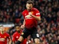 Juan Mata celebrates scoring from the spot during the FA Cup third-round game between Manchester United and Reading on January 5, 2019