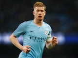 Kevin De Bruyne in action during the FA Cup third-round game between Manchester City and Rotherham United on January 6, 2019